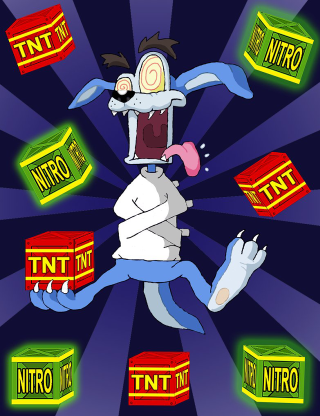 Cartoon character boxes caption intro - loony toon free wallpaper