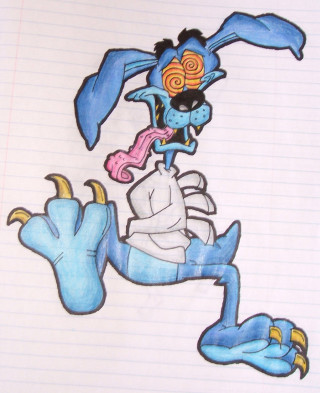 Cartoon character running scarf feet - loony toon free wallpaper for mobile