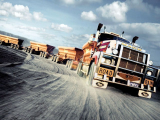 Truck dirt road dump truck 2 - a truck free wallpaper