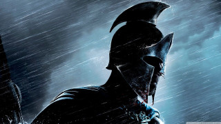 Man helmet armor rain sword 5 - a man in a helmet and armor free wallpaper