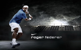 Man running tennis racket stadium - dean roger free wallpaper