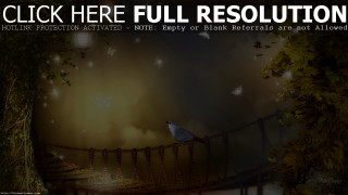 Bird railing sky background full - free new year wallpaper