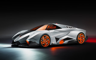 Futuristic car orange wheels black - a futuristic car free wallpaper