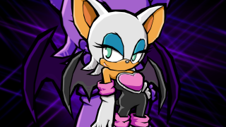 Cartoon cat heart purple background - a cartoon cat free wallpaper