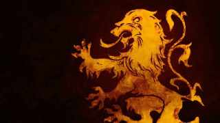 Lion painted wall dark red - game free wallpaper