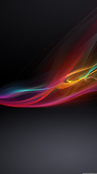 Colorful wave light black background 5 - a white line in the middle free wallpaper