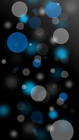 Black background blue white circles - circle free wallpaper for mobile