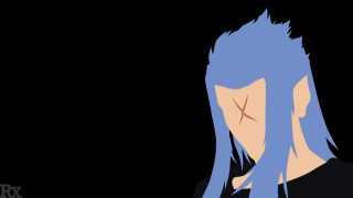 Blue hair black shirt cross - vanita free wallpaper for desktop