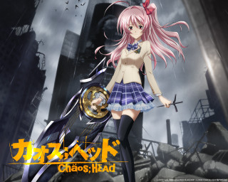 Girl short skirt clock city - chaos free wallpaper