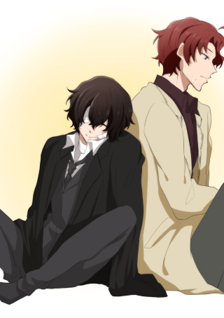 Sitting people suit tie pants - one person free wallpaper for mobile