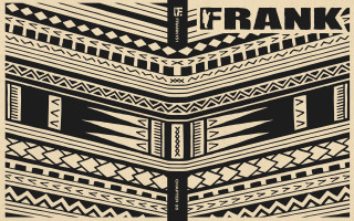 Black white pyramid typographic screenprint - frances jetter free wallpaper