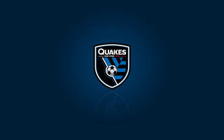 Blue black logo soccer ball - side and the words free wallpaper