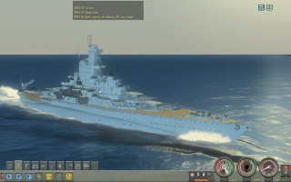 Battleship ocean speedometer computer generated - the side of the ship free wallpaper