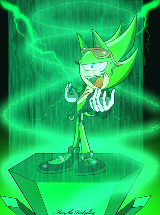 Green cartoon lightning energy sword - a lightning background free wallpaper for mobile