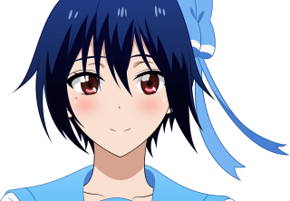 Anime girl blue hair blue 6 - a blue shirt free wallpaper for desktop