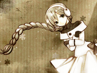 Girl snowman hair dress bow - a snowman free wallpaper