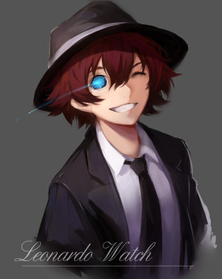 Hat tie blue eye black - orphism free wallpaper for mobile