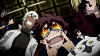 Anime characters yellow glasses surprised - their face free wallpaper for desktop