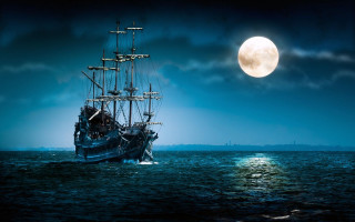 Large ship sailing water full - fitz henry lane free wallpaper for desktop