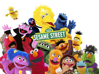 Sesame street characters group sign - andries stock free wallpaper for desktop