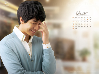 Man holding head calendar blurry - a wall behind free wallpaper