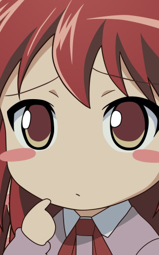 Girl red hair tie serious - serious free wallpaper for mobile