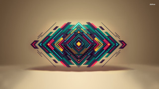 Colorful abstract geometric pattern design 2 - surreal design free wallpaper