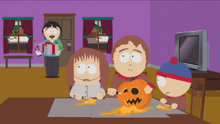 Family pumpkin cartoon room tv - verdadism free wallpaper