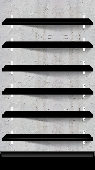 Black shelf five shelves white 2 - grunge free wallpaper for mobile