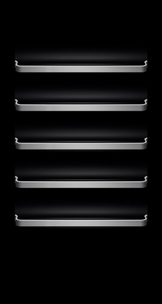 Black background metal shelves image - donald judd free wallpaper