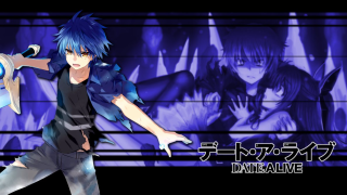 Anime blue hair sword character - official art free wallpaper for desktop