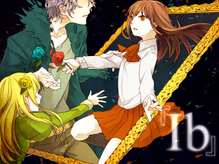 Anime couple mirror flower characters - a mirror free wallpaper for desktop