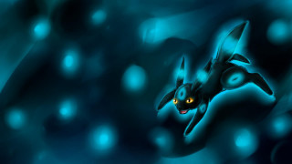 Glowing eyes bioluminescent bubble arcade - eye free wallpaper for desktop