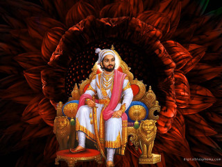 Man throne red gold outfit - classical painting free wallpaper