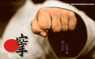 Man white shirt fist camera - his fist free wallpaper