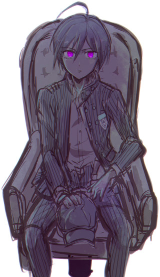 Person sitting chair purple eyes - vanita free wallpaper