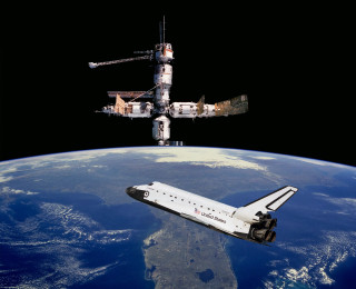 Space shuttle earth space travel - free space wallpaper