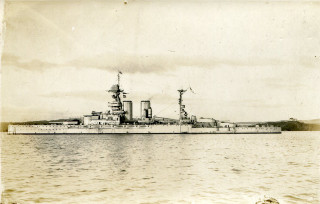 Battleship floating water forest hillside - hillside free wallpaper