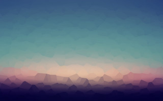 Blue pink sky hills clouds - a few hill free wallpaper