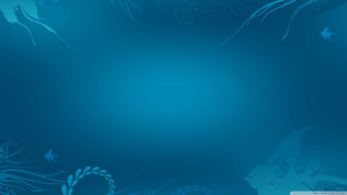 Blue background blue flower leaves - lyco art free wallpaper for desktop