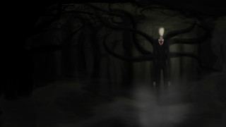 Man suit tie dark forest - eldritch free wallpaper