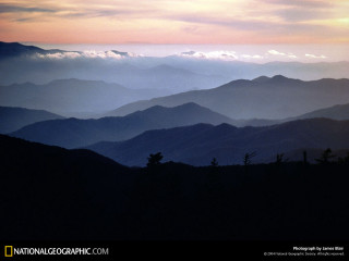 Mountain range clouds sunset pink 3 - kodachrome free wallpaper