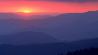 Sunset mountain range red sky 7 - carol sutton free wallpaper