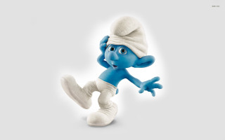Blue white cartoon character white - cartoon character free wallpaper