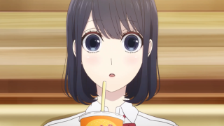 Woman drink straw mouth happy - a wooden wall free wallpaper for desktop