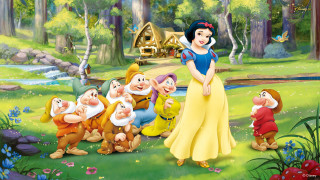 Snow white seven dwarfs forest 5 - the forest free wallpaper