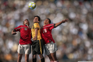 Soccer three men stadium ball - a stadium free wallpaper