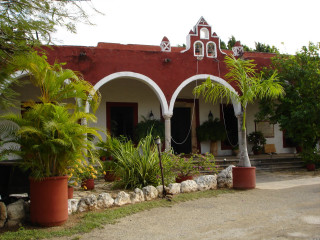 Red white house plants car - house free wallpaper