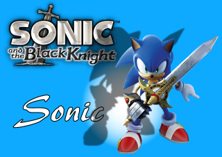 Sonic character sword blue background - sonic free wallpaper