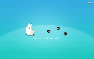 Cartoon bunny playing balls catch - a cartoon bunny free wallpaper